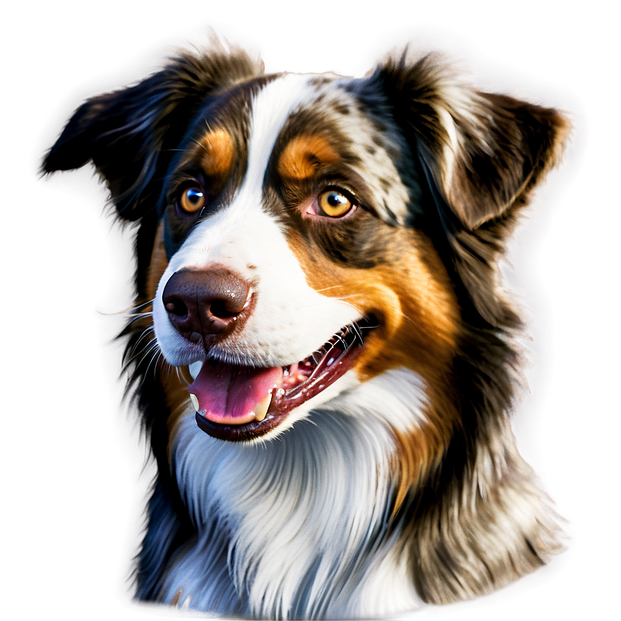 Smiling Australian Shepherd Png 66 PNG image