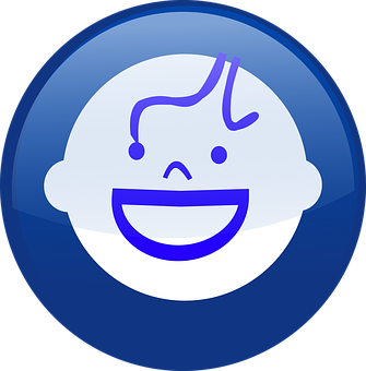 Smiling Baby Icon PNG image