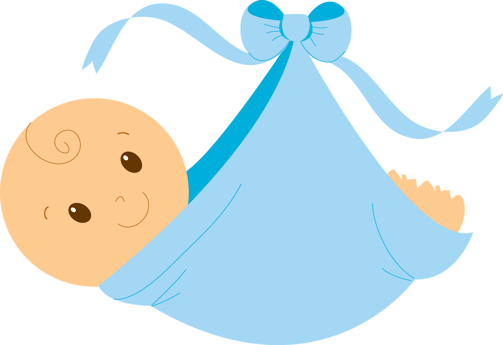 Smiling Babyin Blue Bundle PNG image