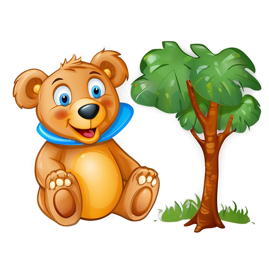 Smiling Bear Cartoon Png Tok74 PNG image