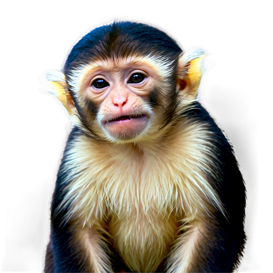 Smiling Capuchin Monkey Png Hfk PNG image