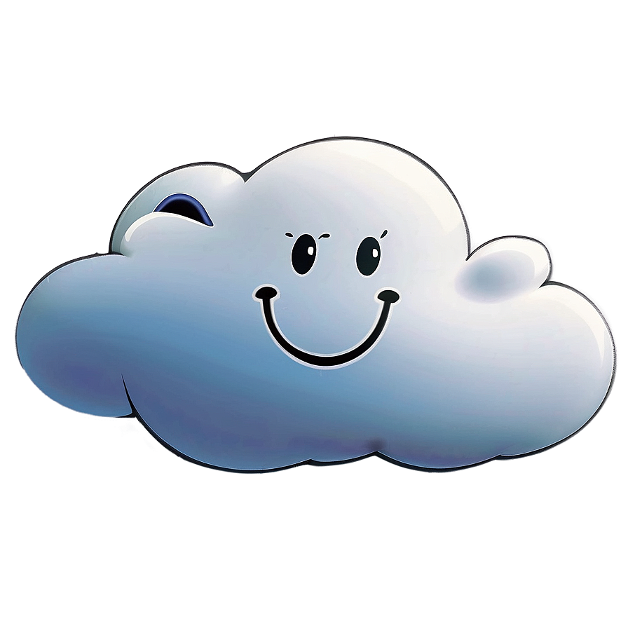 Smiling Cartoon Cloud Png Fgg49 PNG image