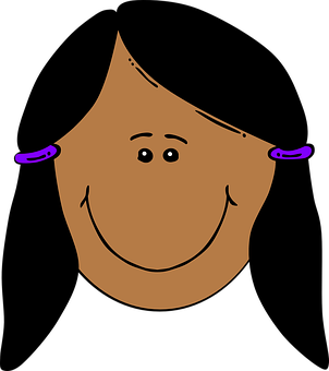 Smiling Cartoon Face Graphic PNG image