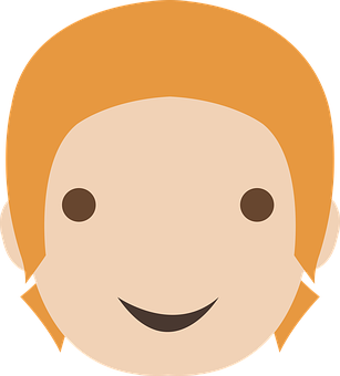 Smiling Cartoon Face Icon PNG image