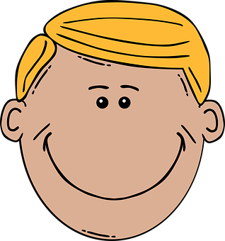 Smiling Cartoon Man Illustration PNG image