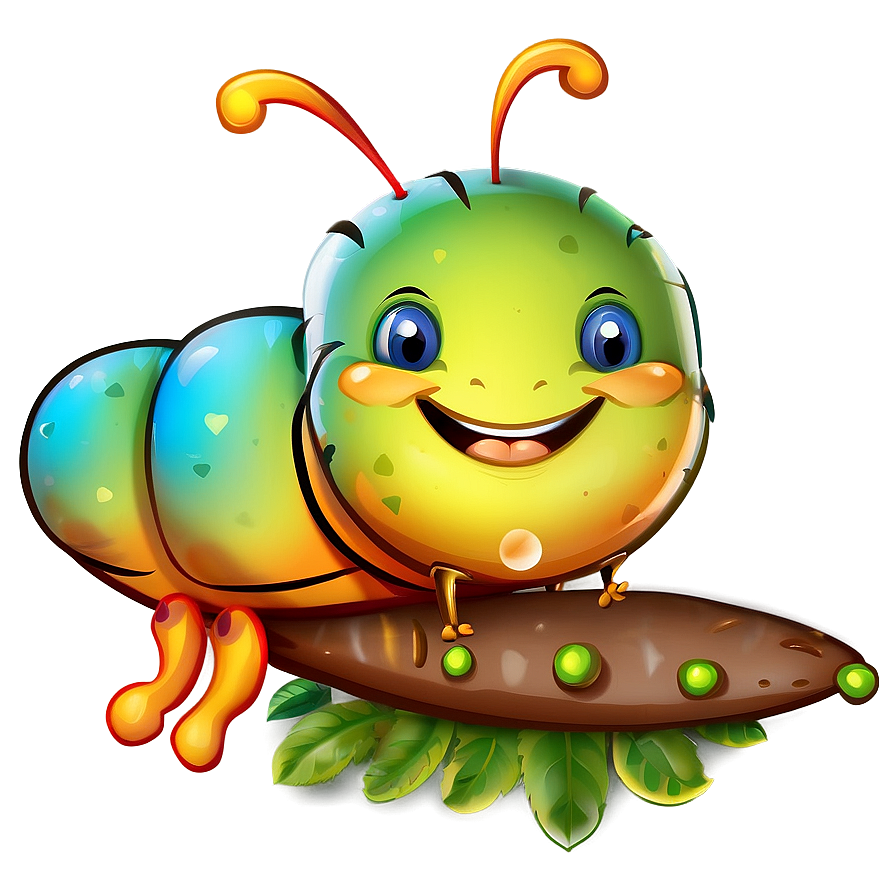 Smiling Caterpillar Clipart Png 57 PNG image