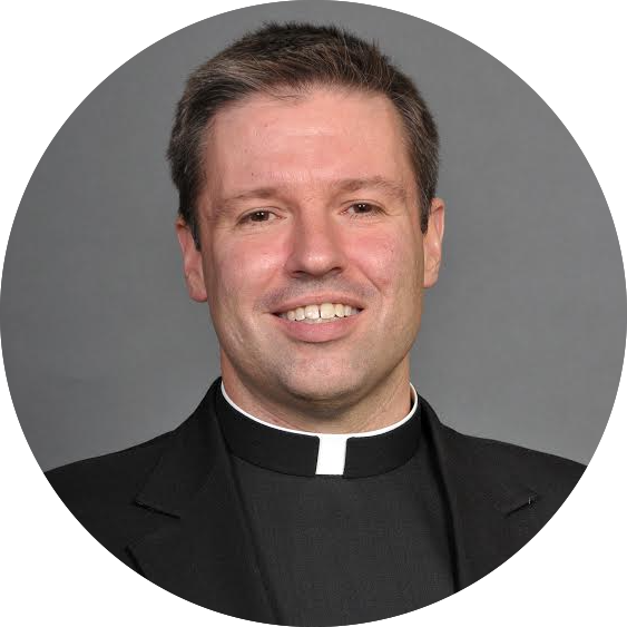 Smiling Catholic Priest Portrait PNG image