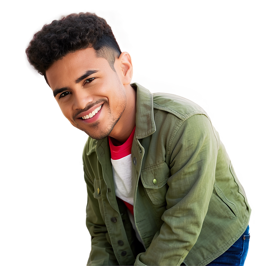 Smiling Cool Guy Cartoon Png Kdm7 PNG image