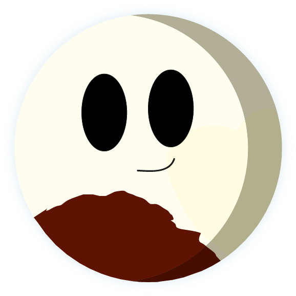 Smiling Cosmos Character PNG image