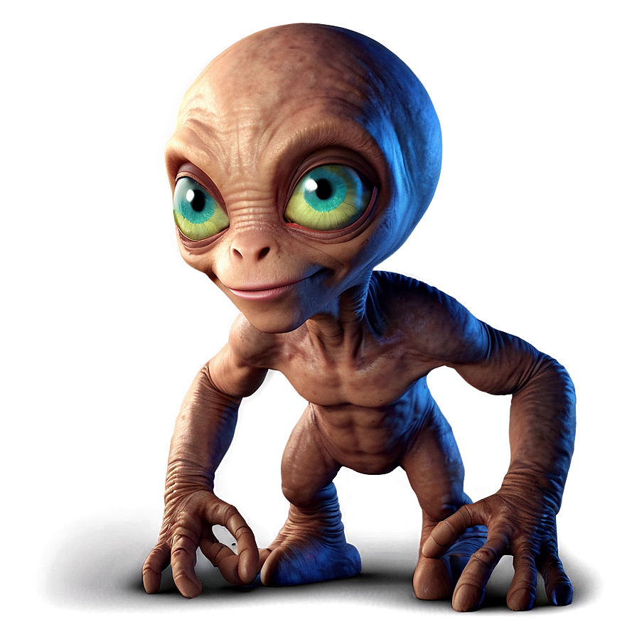 Smiling Cute Alien Png Vhm42 PNG image