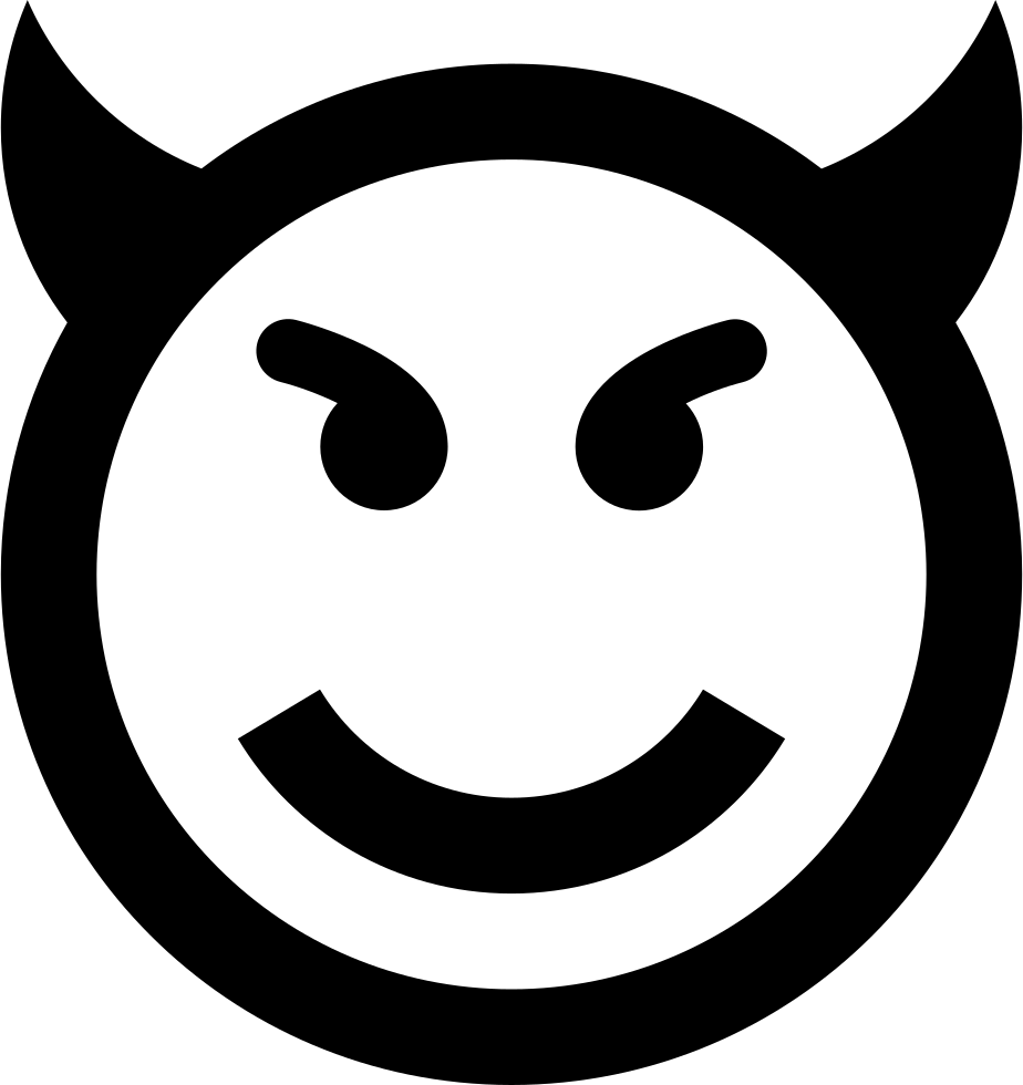 Smiling Demon Icon PNG image