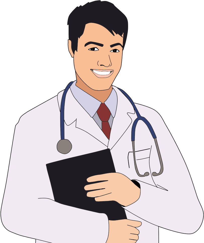 Smiling Doctor Clipart PNG image