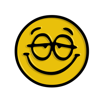 Smiling Emoji With Glasses PNG image