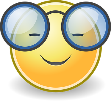 Smiling Emoji With Glasses PNG image