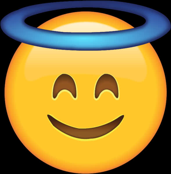 Smiling Emoji With Halo PNG image