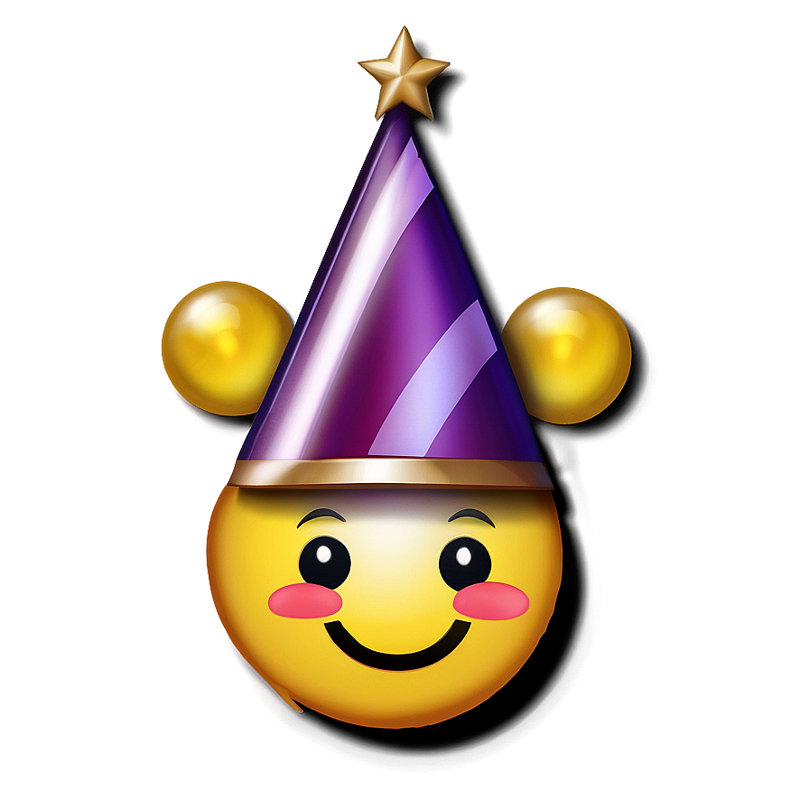 Smiling Emoji With Party Hat Png Lpx PNG image