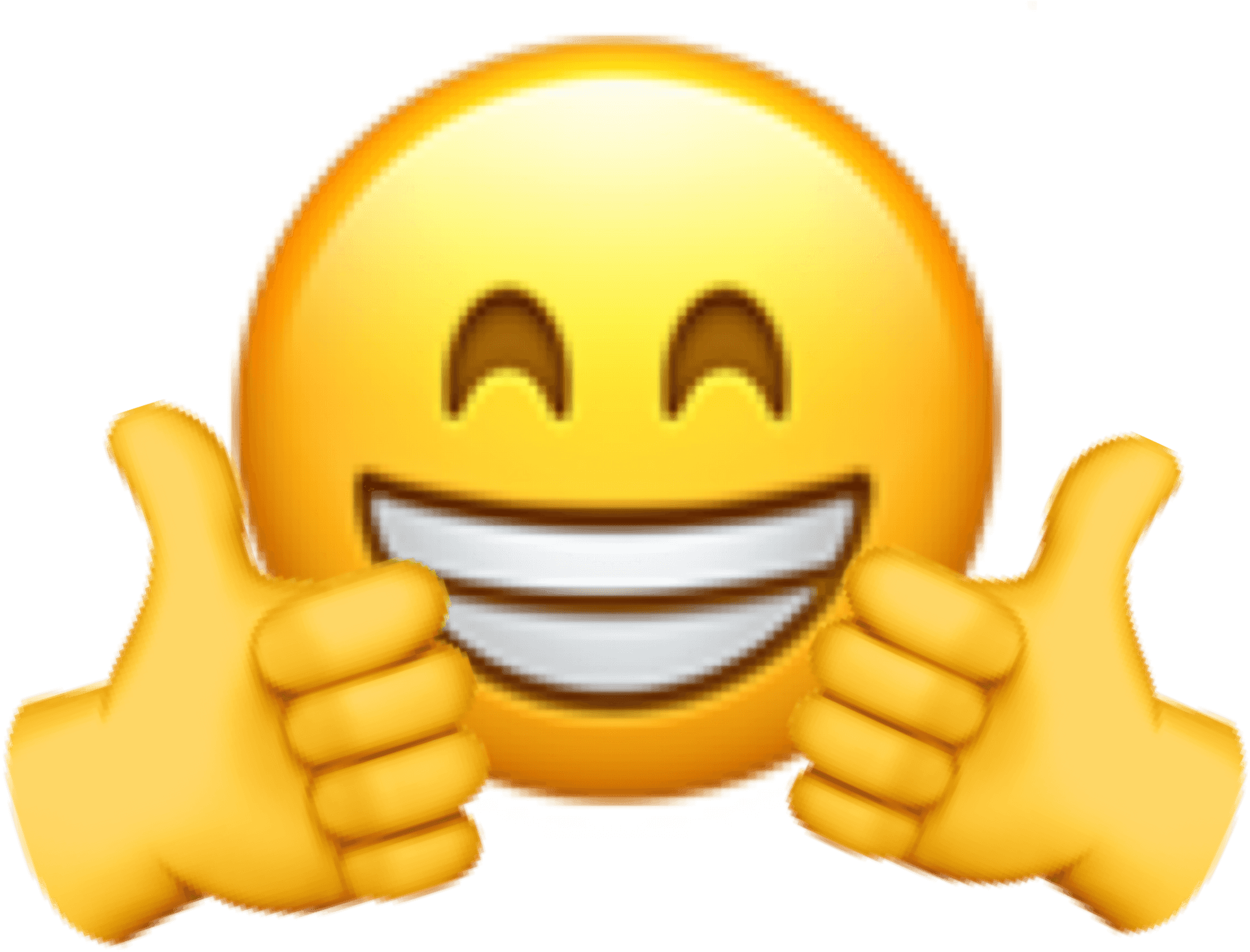 Smiling Emoji With Thumbs Up PNG image