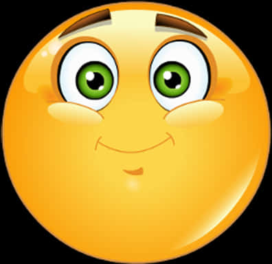 Smiling Emojiwith Raised Eyebrows PNG image