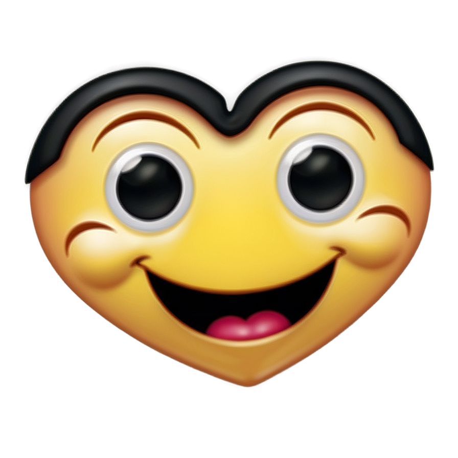 Smiling Face With Heart-shaped Eyes Emoji Png Mio54 PNG image