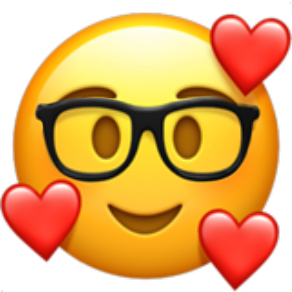 Smiling Face With Hearts Emoji PNG image