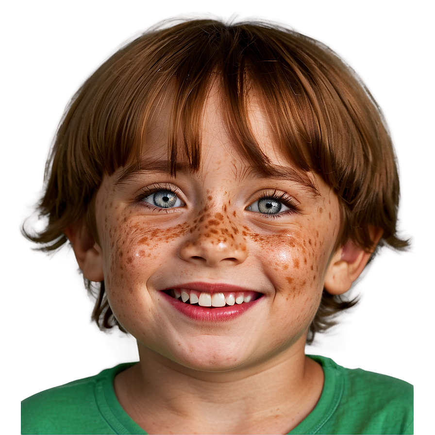 Smiling Freckles Child Png 06122024 PNG image