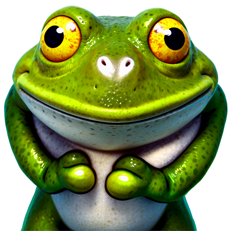 Smiling Frog Cartoon Png Sig PNG image