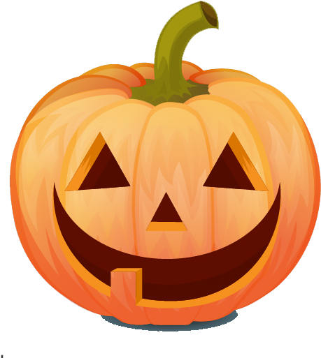 Smiling Jack O Lantern Halloween PNG image