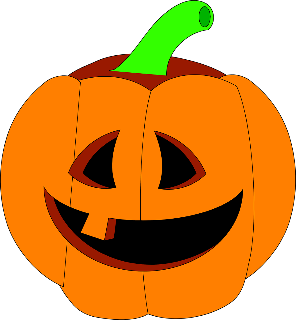 Smiling Jack O Lantern Vector PNG image