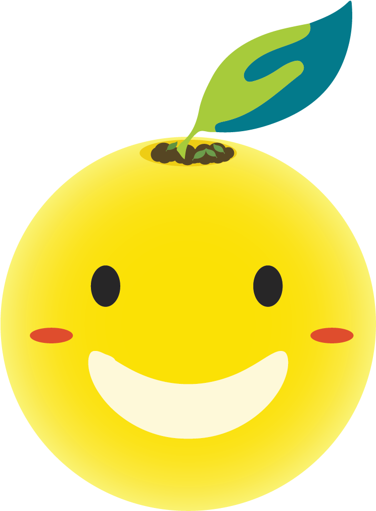 Smiling Lemon Emoji Graphic PNG image