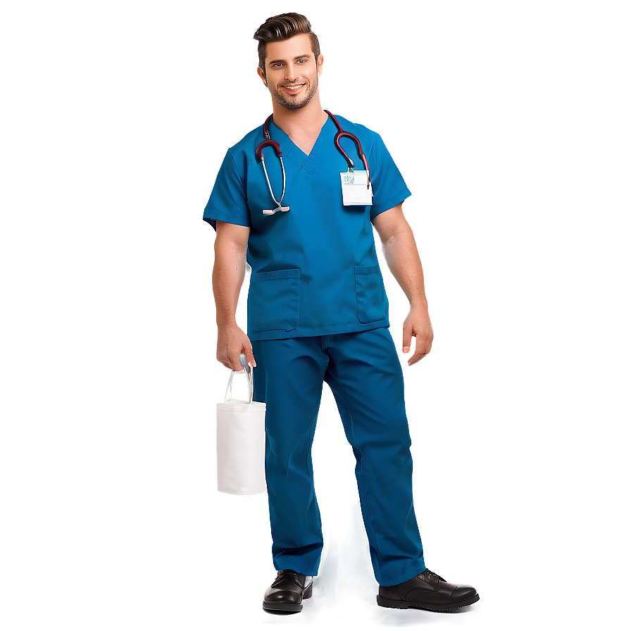 Smiling Male Nurse Png Aya76 PNG image