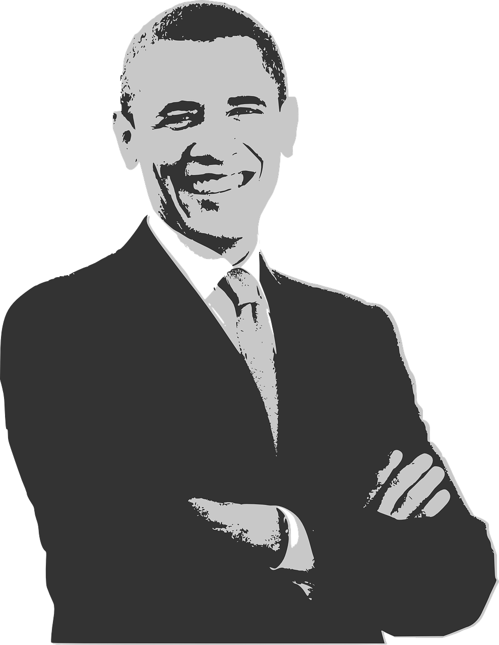 Smiling_ Man_in_ Suit_ Vector_ Art PNG image
