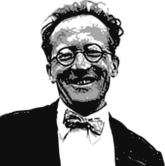 Smiling Man Stencil Art PNG image