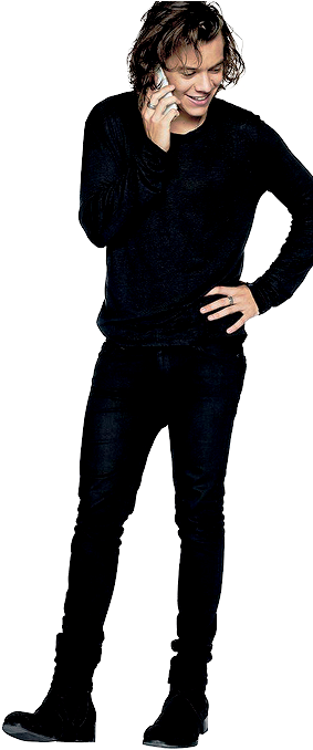 Smiling Manin Black Outfit PNG image