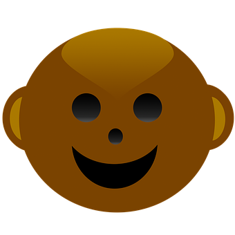 Smiling Monkey Emoji PNG image