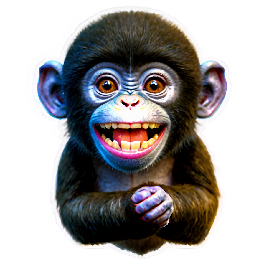 Smiling Monkey Png 05042024 PNG image