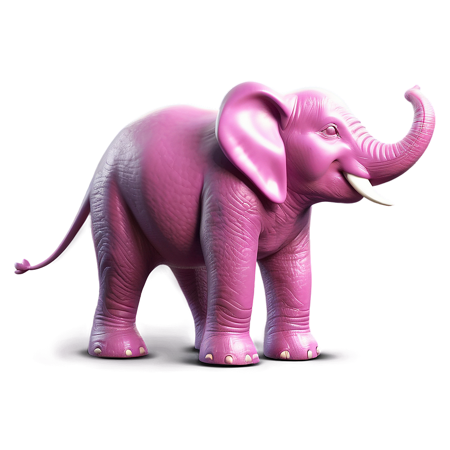 Smiling Pink Elephant Png Mcd PNG image