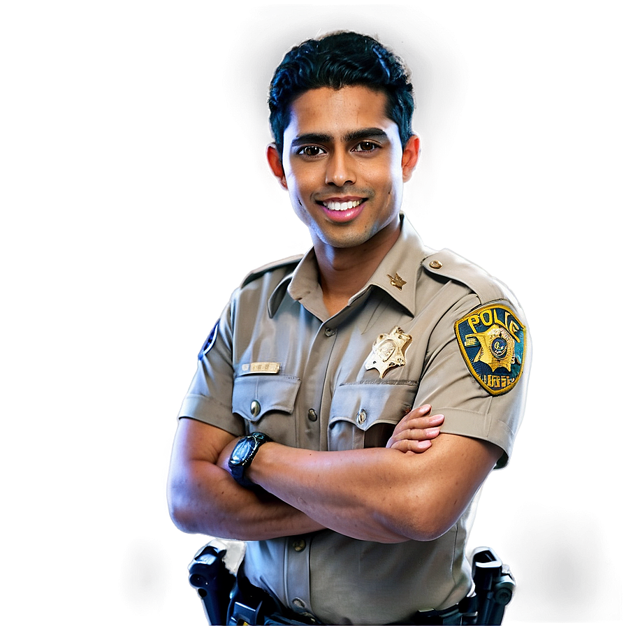 Smiling Police Officer Png Lsv PNG image