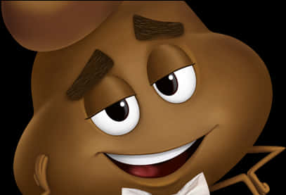 Smiling Poop Emoji Illustration PNG image