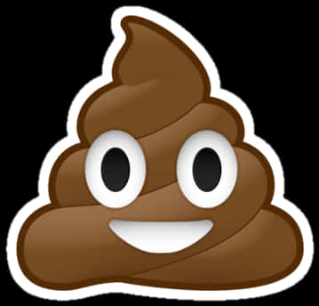 Smiling Poop Emoji PNG image