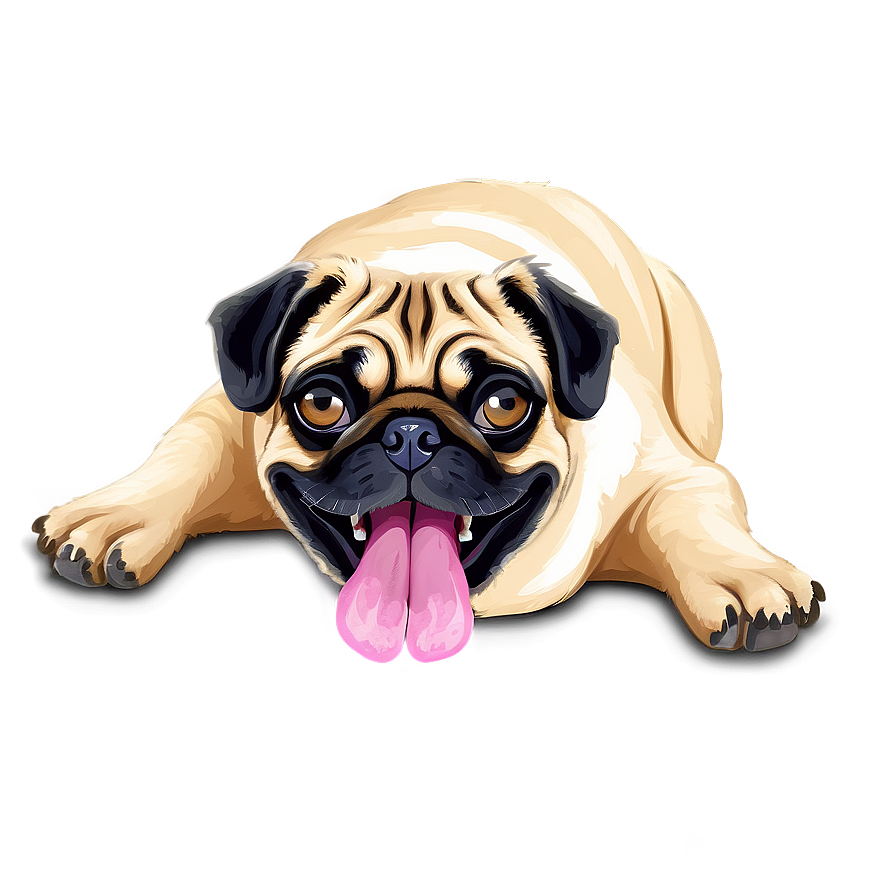 Smiling Pug Face Png Fiy33 PNG image