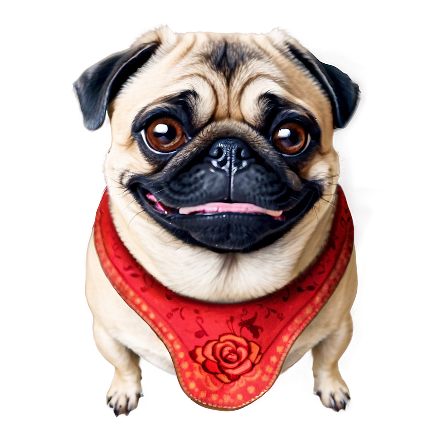 Smiling Pug Face Png Gsy PNG image