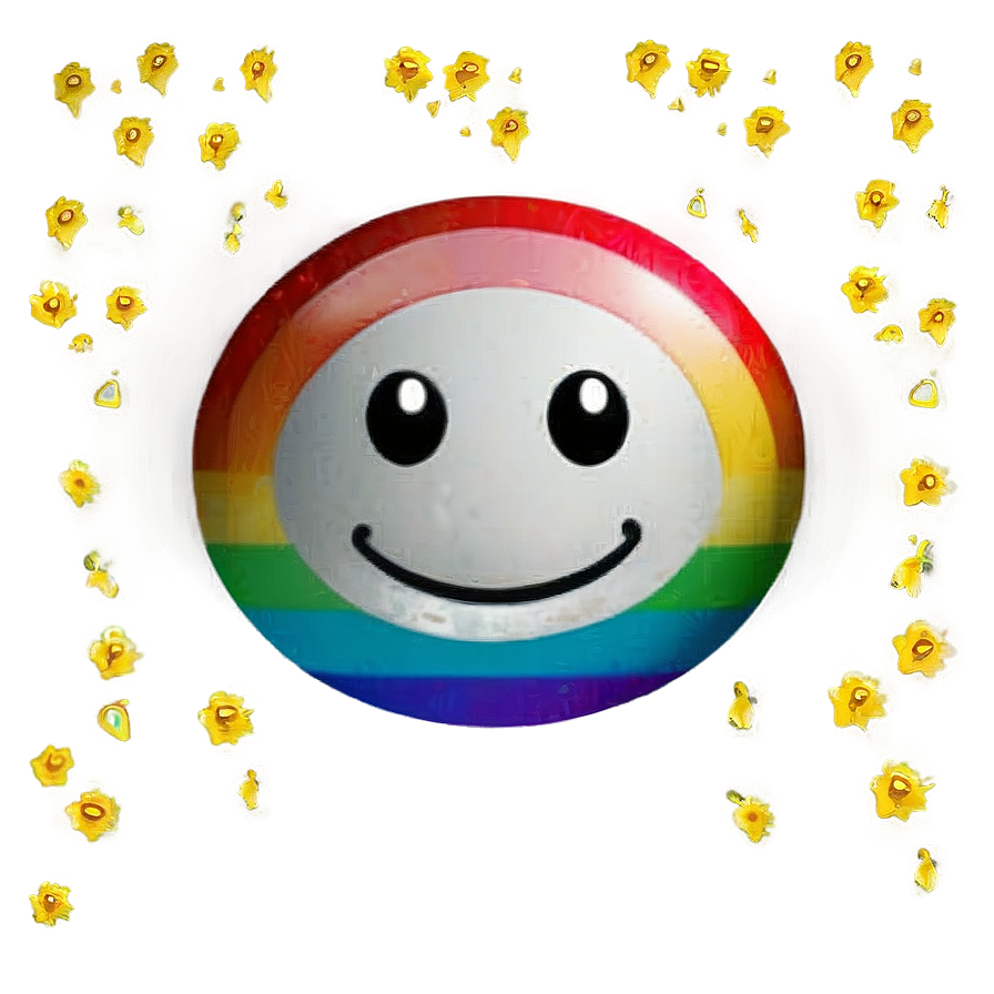 Smiling Rainbow Emoji Png Wdg PNG image