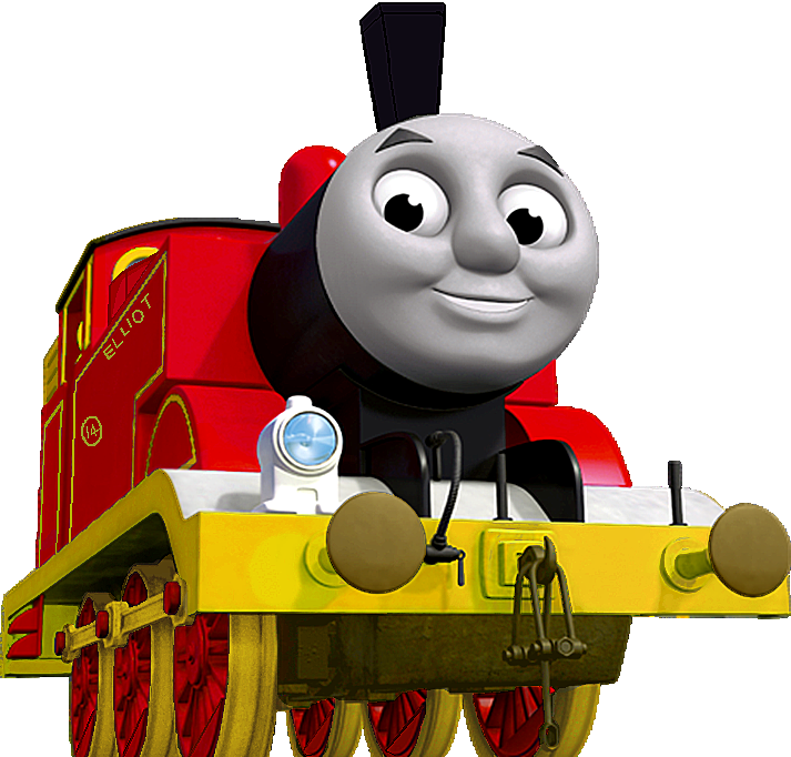 Smiling Red Engine James Thomasand Friends PNG image