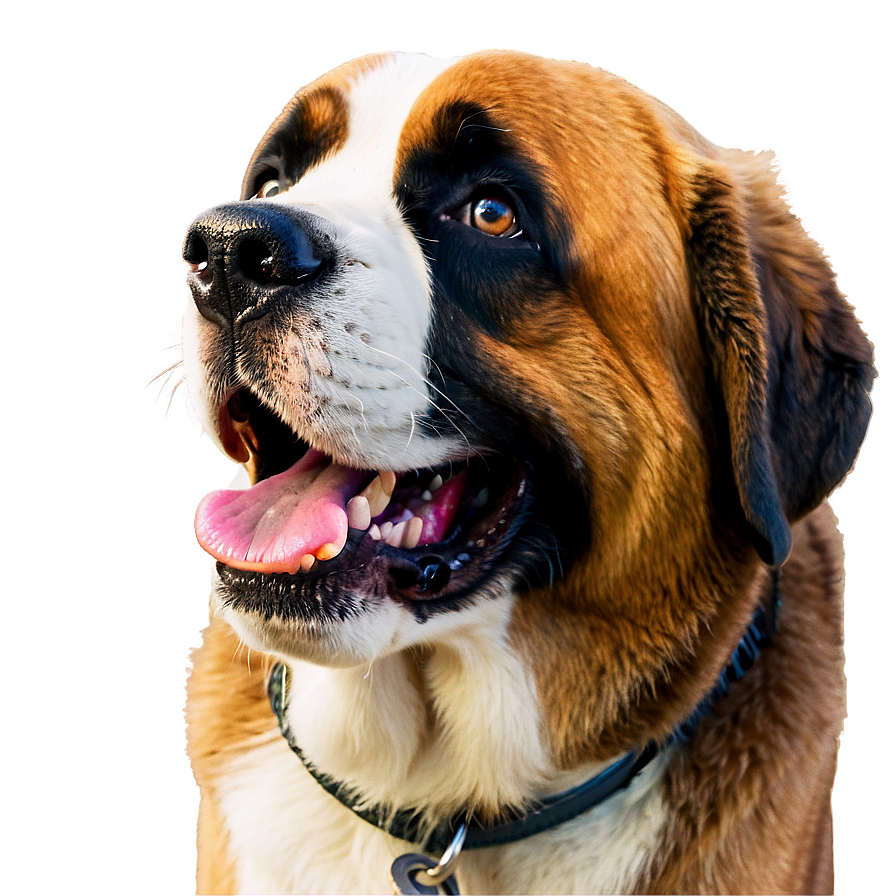 Smiling Saint Bernard Dog Png 06252024 PNG image