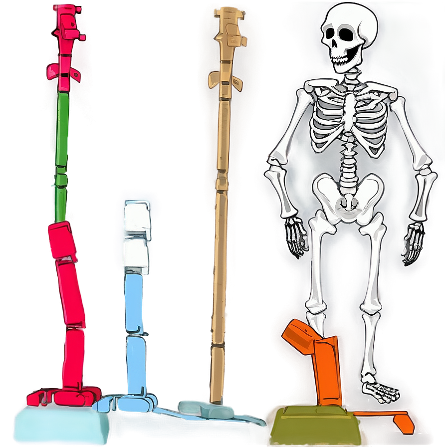 Smiling Skeleton Cartoon Png 06262024 PNG image