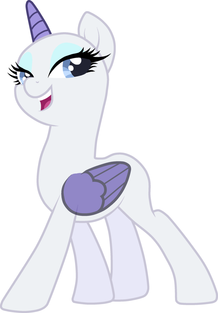 Smiling Unicorn M L P Character PNG image