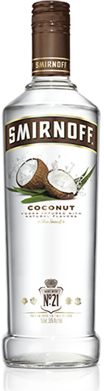 Smirnoff Coconut Flavored Vodka PNG image