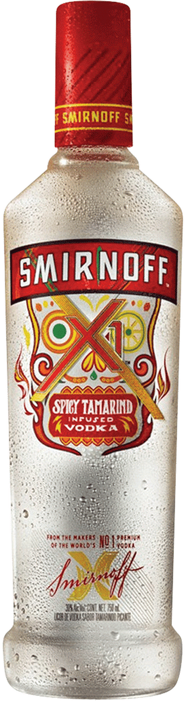 Smirnoff Spicy Tamarind Vodka Bottle PNG image