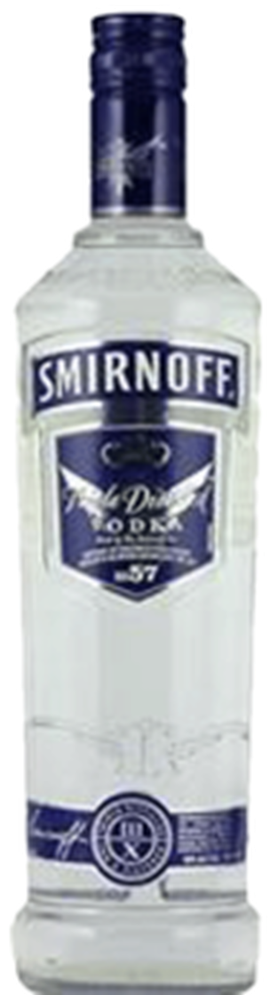 Smirnoff Vodka Bottle PNG image