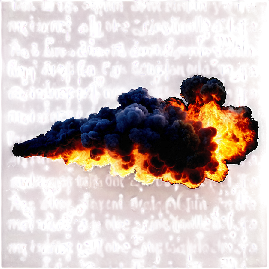 Smoke And Fire Explosion Transparent Png 05262024 PNG image